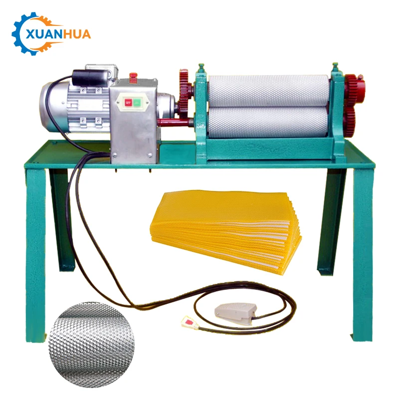 Factory directly beeswax foundation making press machine beeswax sheet foundation machine
