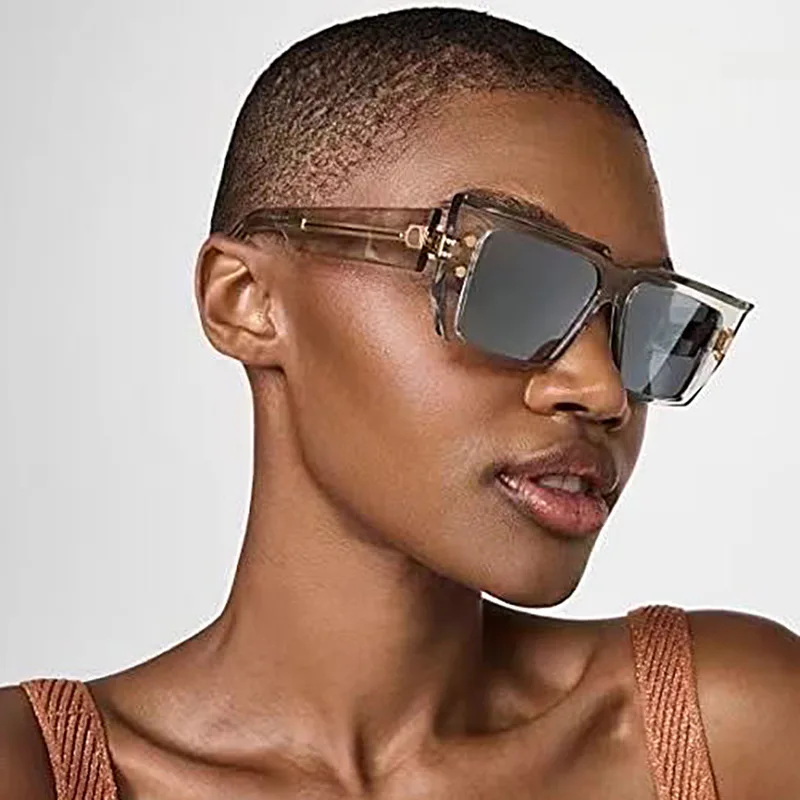 2023 Newly fashion Square Glasses sunscreen sunglasses women square sunglasses men tide wholesale UV glasses