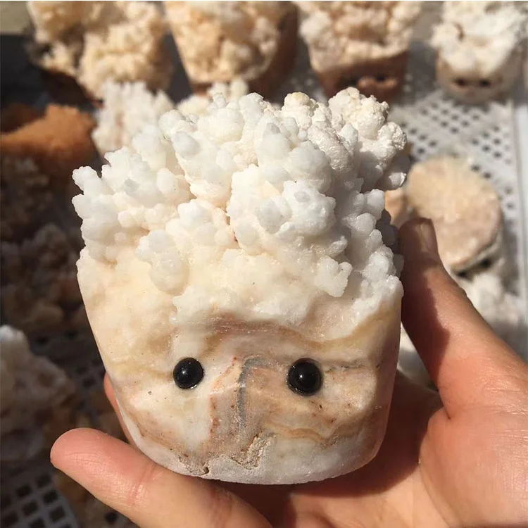 Wholesale Natural Hedgehog Shaped Crystal Cluster Crafts