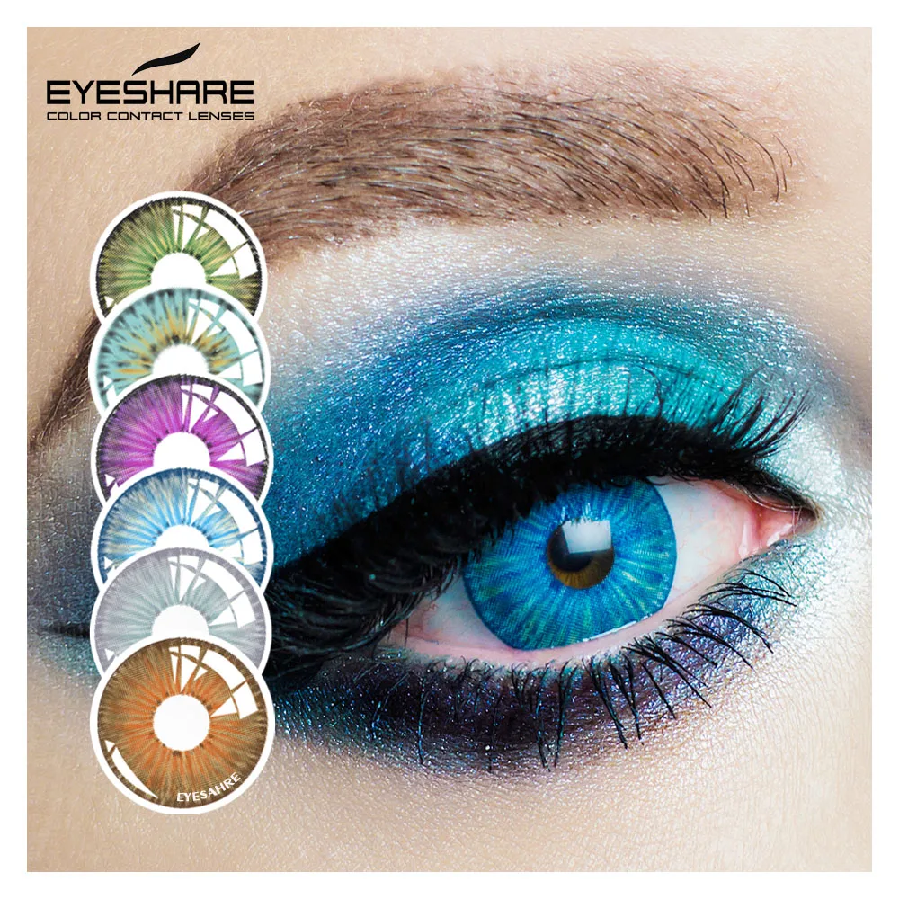 EYESHARE New arrival Custom Private Label 12 Color New York Pro Colors Eye Contacts Lenses