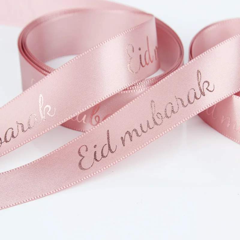 Custom luxury  satin ribbon polyester light fabric gift ribbon bow wholesale gift wrapping  ribbon  with logo