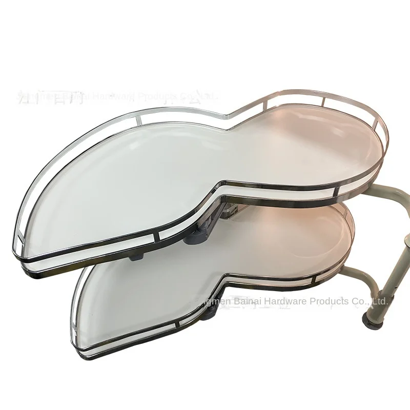 Modern design saves space soft close rotating corner basket, swing corner swing corner tray kitchen storage cabinet accessories