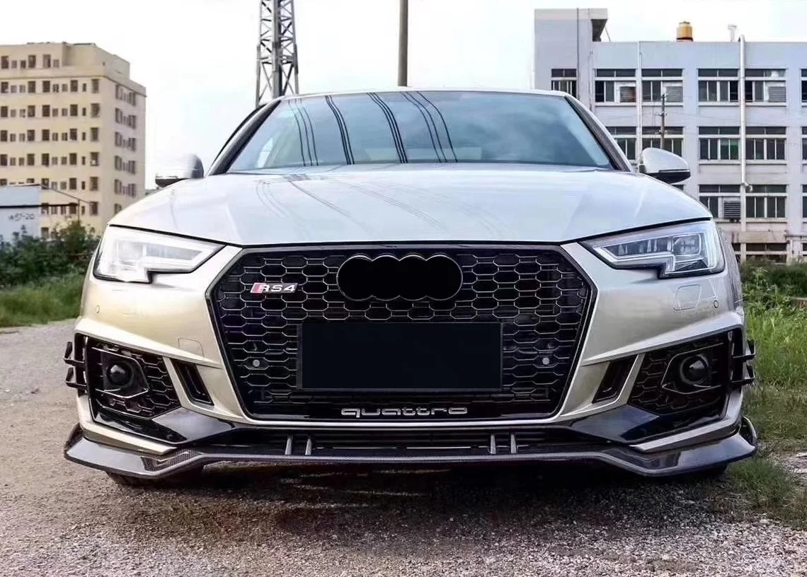 Автозапчасти боди передний бампер с сотовой сеткой радиатор решетка PP ABS для Audi A4 S4 B9 обновление до RS4 стиль 2017 2018 2019