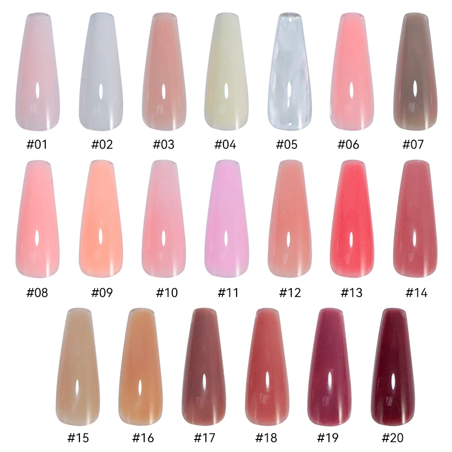 VINIMAY Premium Product Liquid Builder Gel Clear Pure 20 Colors OEM Private Label Nail Supplies Natural Extension Fast Gel