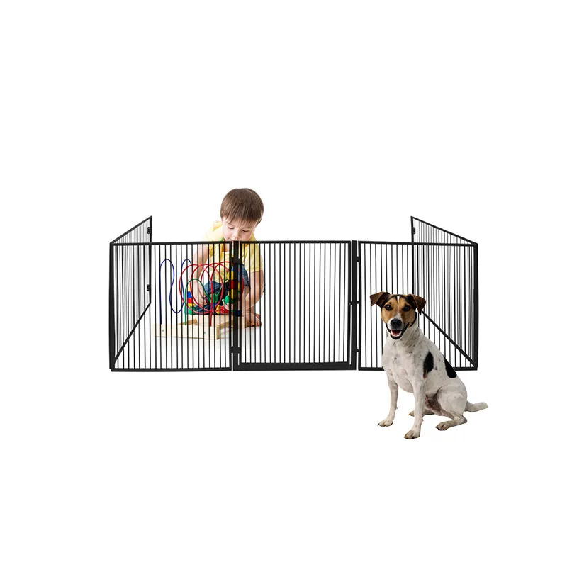 5 panels foldable metal fireplace fence safety baby playpen baby enclosure baby safety barrier pets safety gate