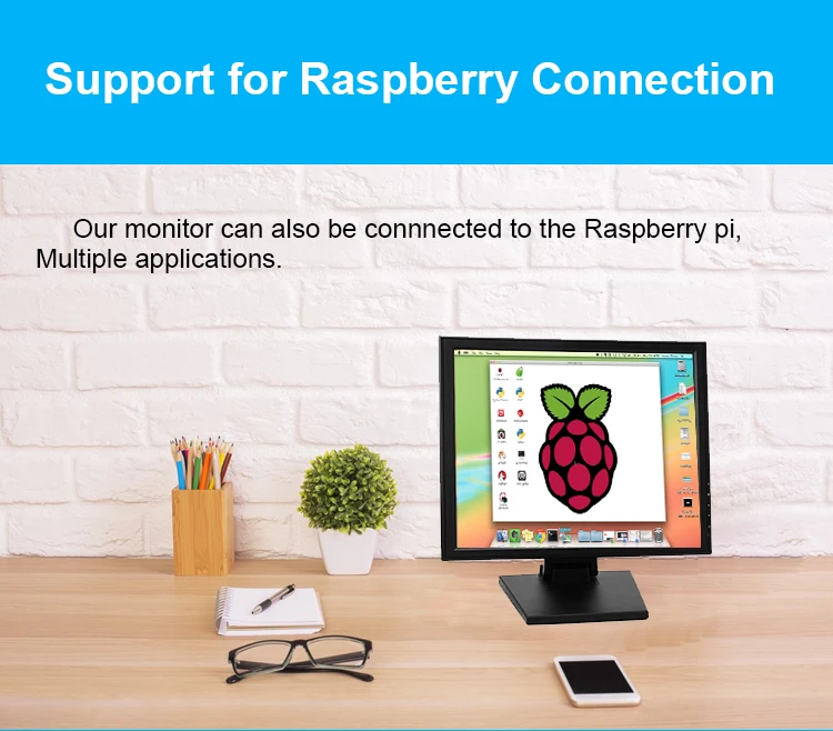 15 Inch Tv Lcd Raspberry Pi Touch Sreen 43 Monitor Speaker