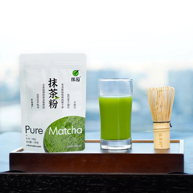 Оптовая продажа органический порошок зеленого чая Matcha с OEM-упаковкой церемониальная церемония под частной торговой маркой