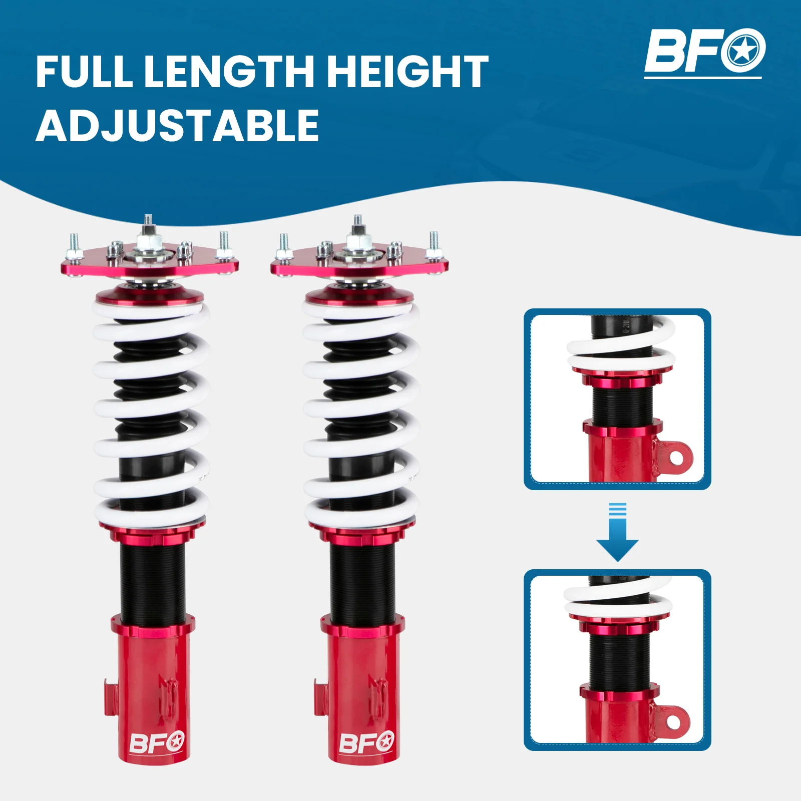 Coilovers Suspension Lowering Kit For Subaru Legacy 1999-2004 BE Sedan Shock Absorber