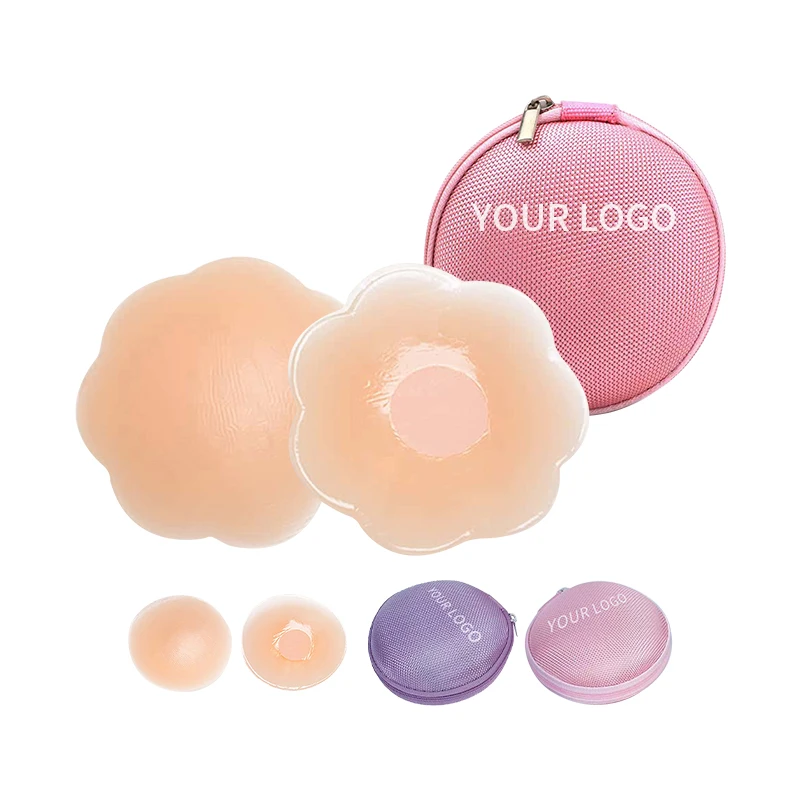 INVISFEEL High Quality 6.5cm matte Nipple Cover Medical Grade Silicone  cakes Nipple Cover Push-Up Thin Nipple Cover