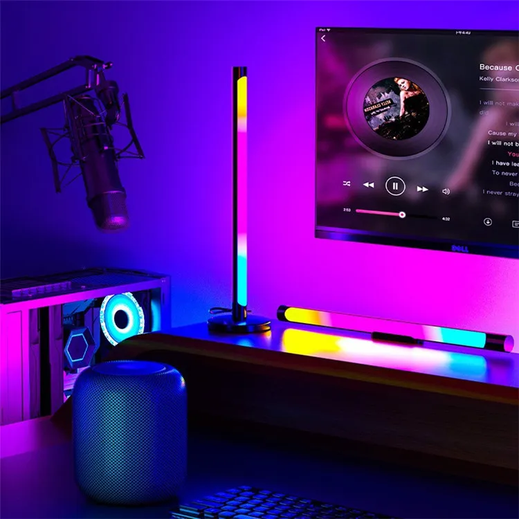 RGB Music Rhythm Light Desktop Bedside Atmosphere Color Light USB Voice Control Pickup Light