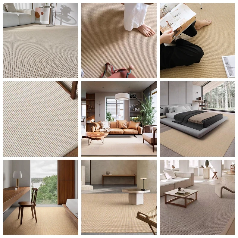 Luxury sisal/wool carpet rug wool/sisal woven rug