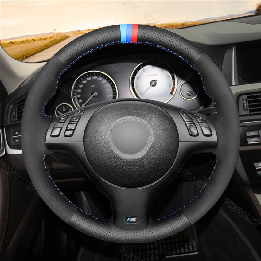 Чехол на руль из искусственной кожи и замши для BMW 3 серии E46 5 E39 M3 M5 330i 330Ci 530i 525i 2003