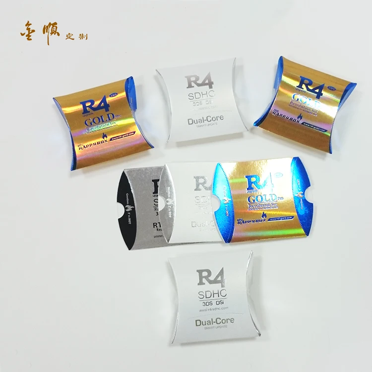 luxury cheap delicate  exquisite fancy pillow box candy packaging wedding favor packaging with logo printed