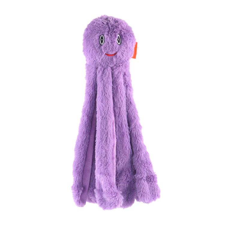2022 Amazon top seller China Manufacturer Octopus-Shaped Cute Plush Stuffing Free Dog Squeaky Toys