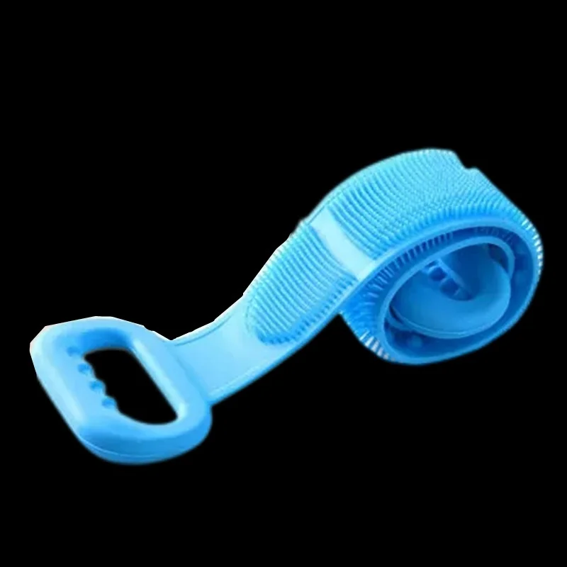 Lohas Reusable Silicone Body Bath Shower kit  Scrubber Massager Bath mat belt for Home Use