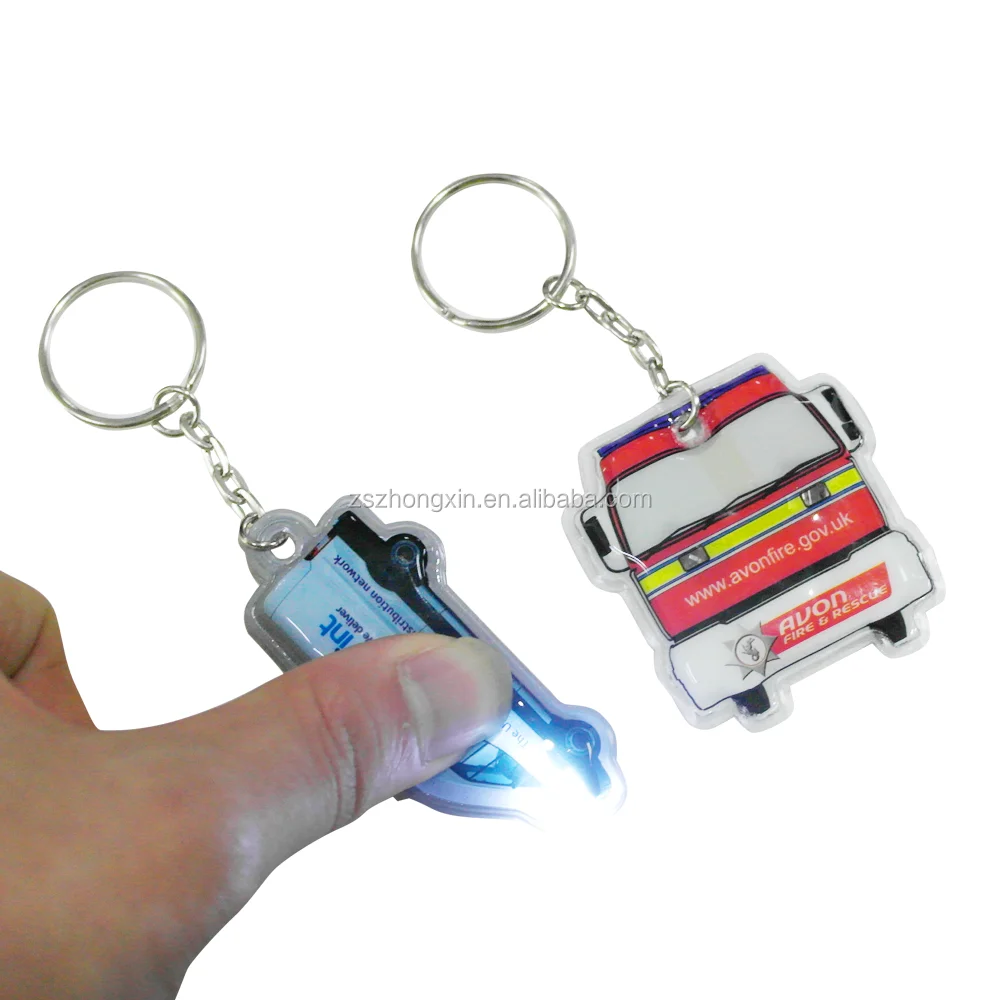 Брелок из ПВХ со светодиодной подсветкой для деловых людей