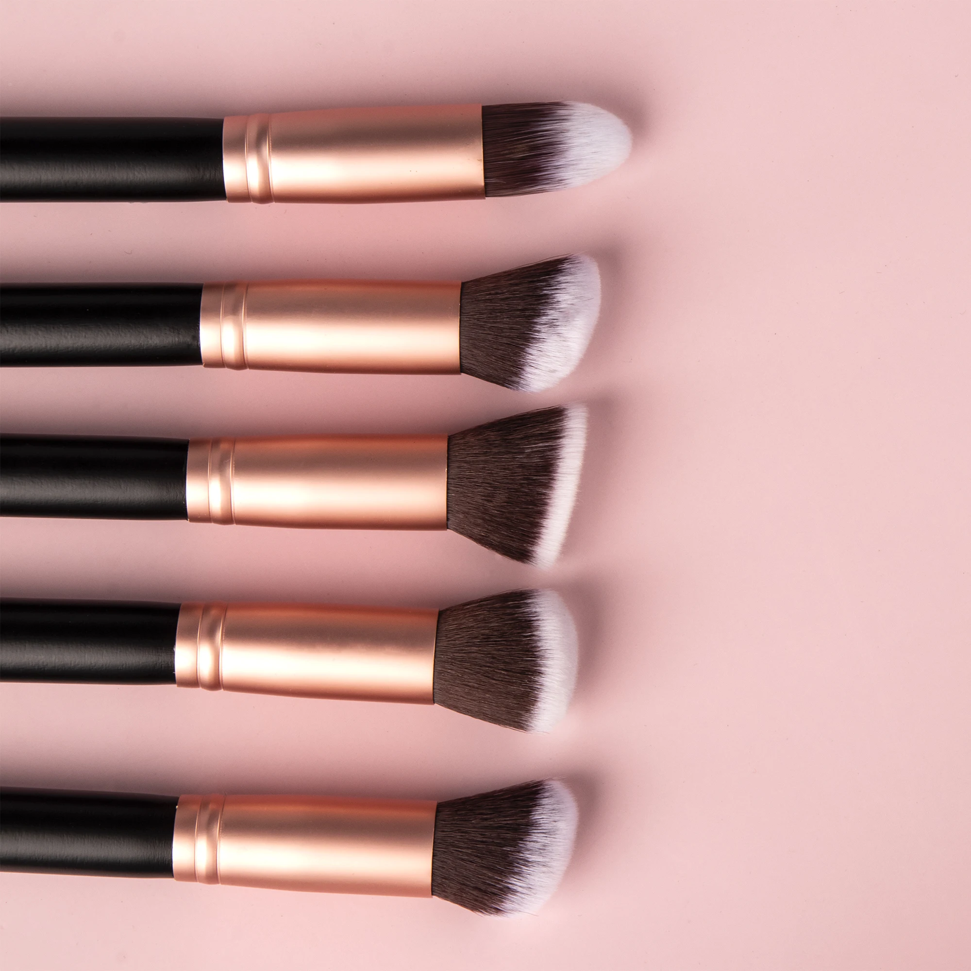 Lashbeauty makeup tools contour blending powder eyeliner brush make up brush set with PU bag private label