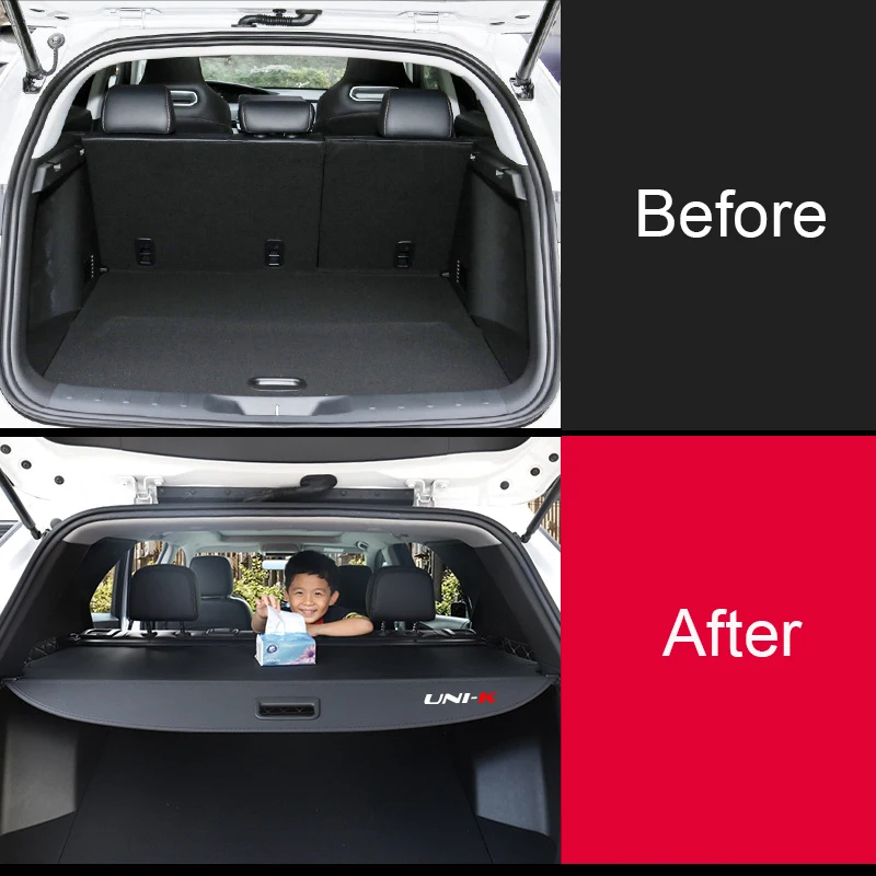 Wholesale Custom Fit Rear Trunk Security Car Sun Shade Trunk Shutter Retractable Cargo Cover for Changan UNI-K UNI-T