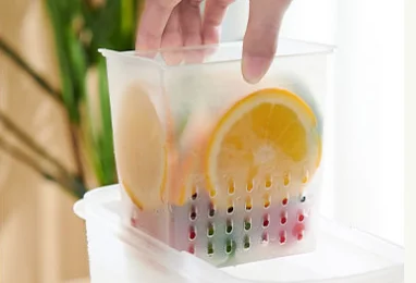 3.8 L Plastic faucet refrigerator fruit teapot Ice water bucket fridge storage box drink bottles dispensers