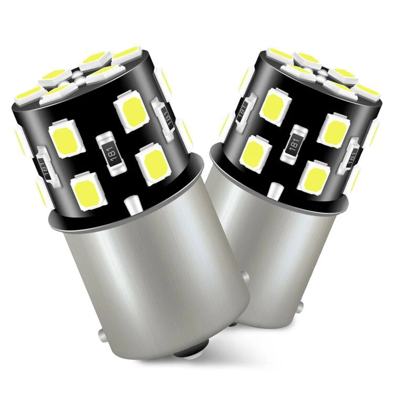 JIACHI FACTORY 12V White P21W 1156 BA15S 18SMD Led Bulb 6000K Vehicles Backup Tail Light Turn Signal Parking Light Indicator