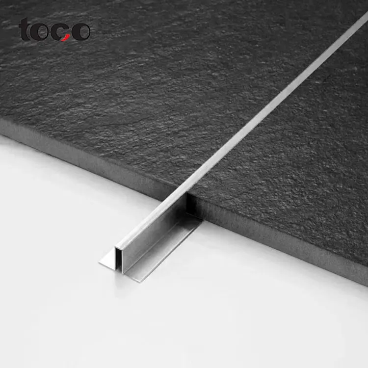 Wholesale Free Sample ceramic tiles accessories strip decorative metal tile corner trim transition profile aluminum tile trim