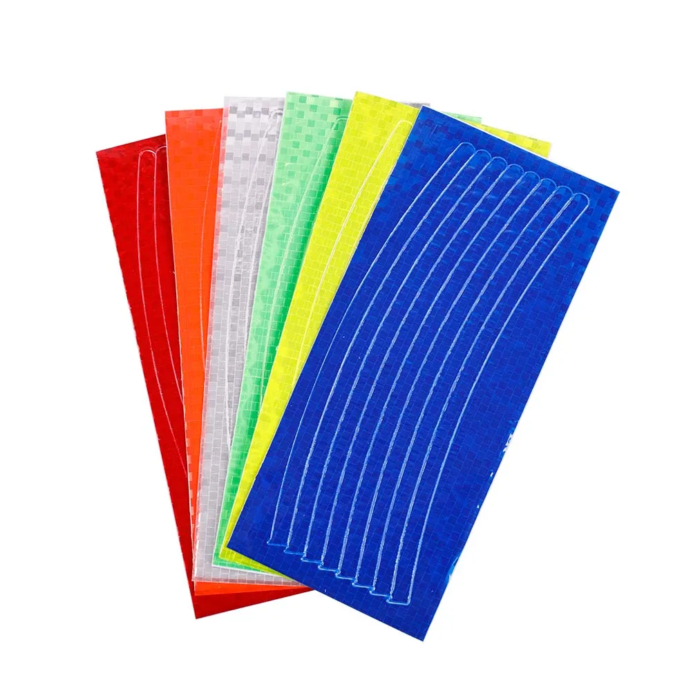 Флуоресцентная Светоотражающая наклейка на обод колеса велосипеда Ночная безопасность Отражающая пленка наклейка отражатель для мотоцикла велосипеда