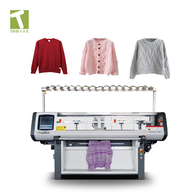 T.W.H.Factory Direct Sale high speed fully Automatic  control Sweater Flat Knitting Machine