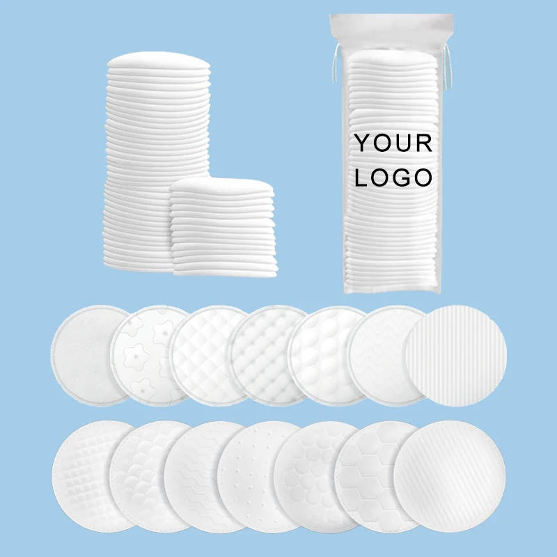 Круглые органические одноразовые косметические ватные тампоны премиум-класса для лица, тампоны для снятия макияжа, чистый уход за кожей, ватные тонеры для лица