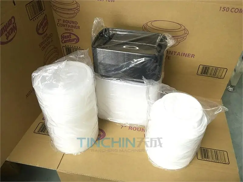 KFC disposable plastic cup packing coffee cup packing machine