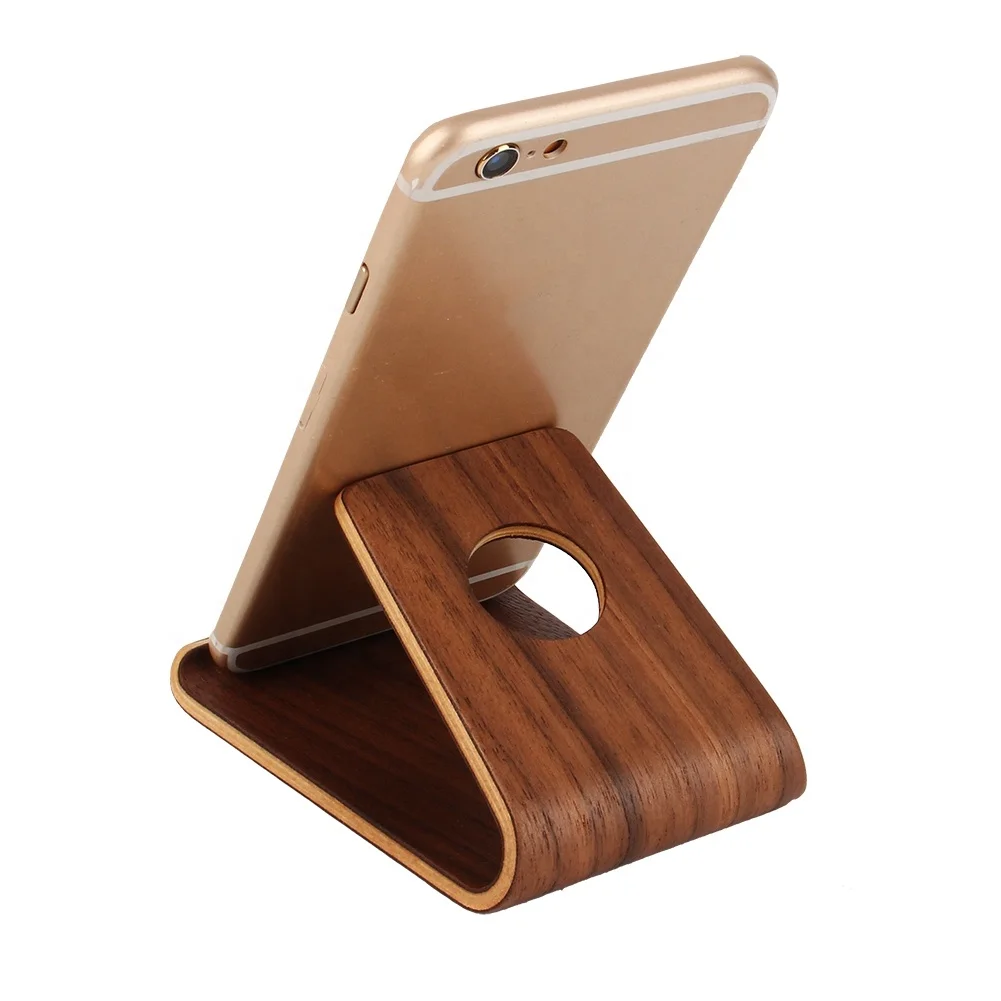 Creative Solid Multifunctional Bracket Wood Flat Plate Bracket Wood Cell Phone Bracket