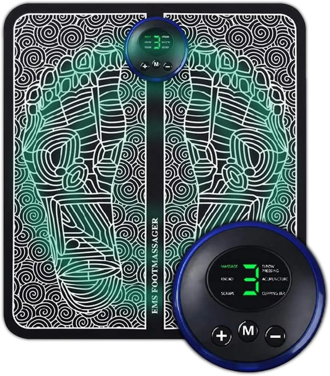 ems foot massage machine Electric feet Massager Circulation Booster for feet and Legs Folding Portable Massage Foot Mat