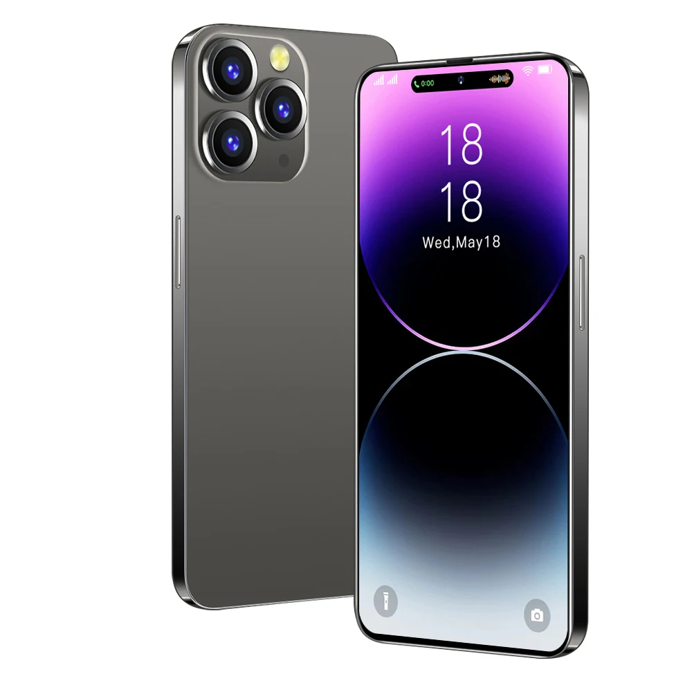 i14Pro Max  6.8inch Memory 4+64GB Battery 7800mah 5G Face unlock ID Smart Android Phone