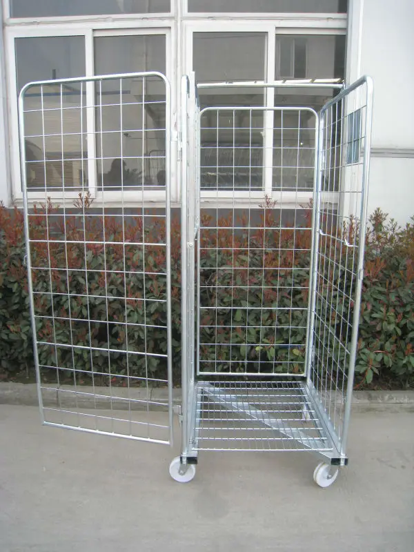  Складная логистическая тележка для контейнеров на 4 двери