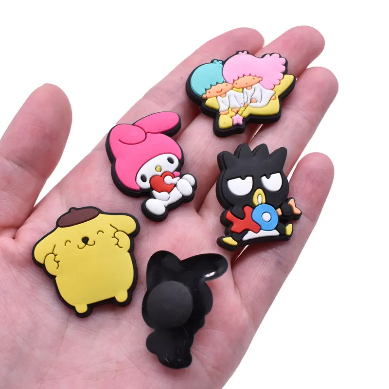 Сумки для обуви декоративные Мультяшные милые мелодии Kuromi Kitty Cat Cinnamoroll Keroppi двойные звезды заколки шармы DIY из ПВХ