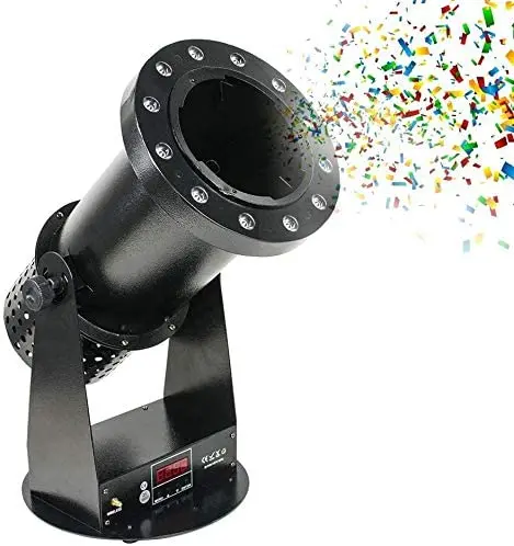 Factory Sales 12X3W RGB 3 Colors Led Dj Stage Confetti Cannon Machine Wedding Disco Machine Professional Confetti Machine