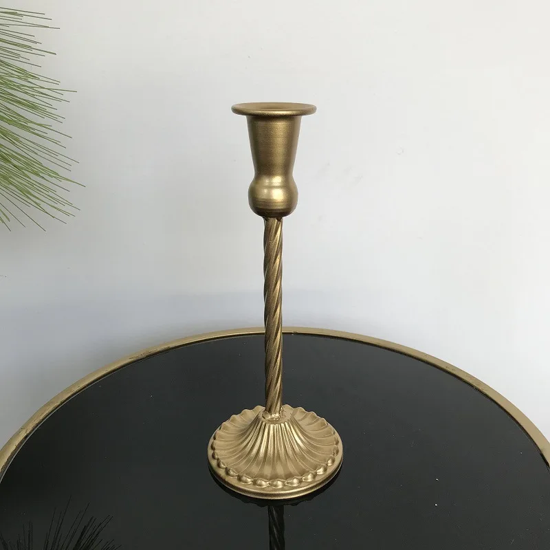 Hot Selling Antique Brushed Bronze Candles Holder With Good Price