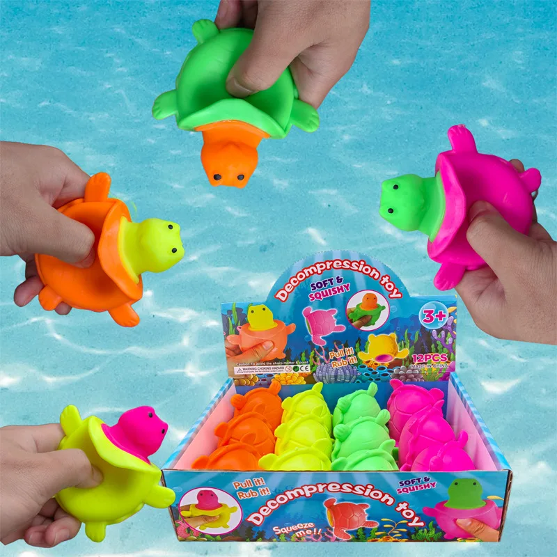 Jincan Cute Creative New Turtle Squeeze Cup Pinch Music Outlet Decompression Tool Red Simulation Cute Creative Decompression
