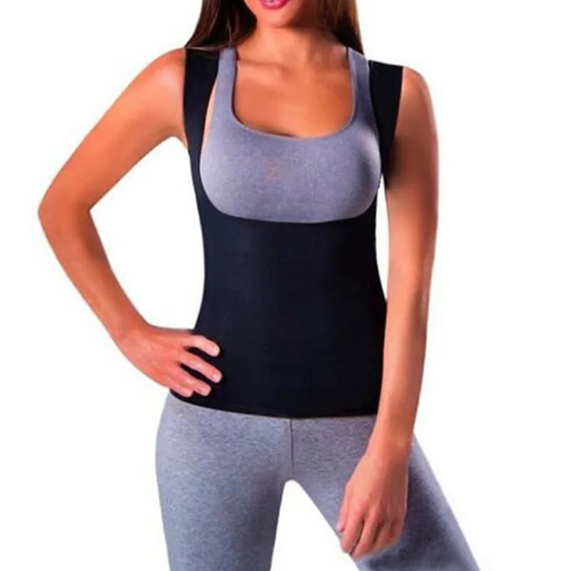 Wholesale Sweat Unisex Suits Sports Crop Top Slimming Vest Shoulder Support Shapers Gaine Neoprene Waist Trimmer