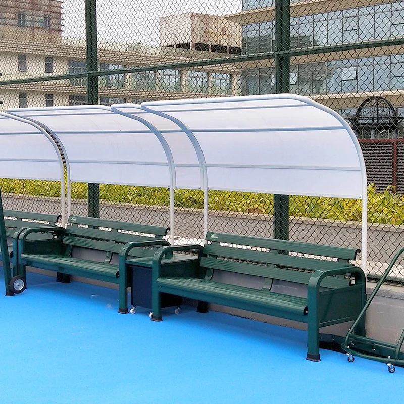 Outdoor Metal Aluminum Bench Alloy Chair Tennis Field Chair Court Seats For International Tournaments And Senior Courts