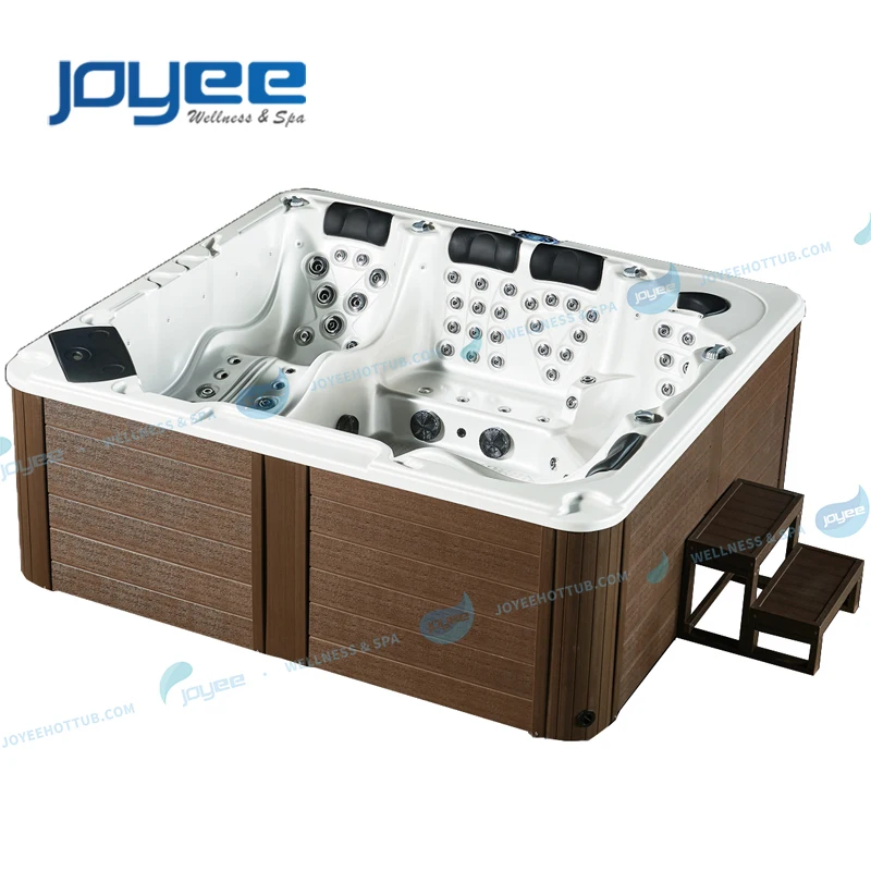  JOYEE 6 person family outdoor hot tub garden balcony springs bath pool spa with jacuzzi function whirlpool