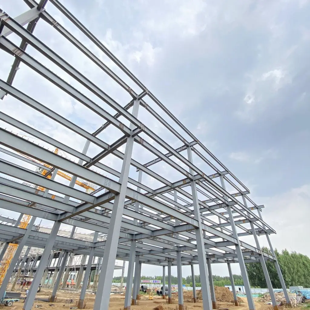 Prefabricated multi-storey steel structure building with low cost and short construction period