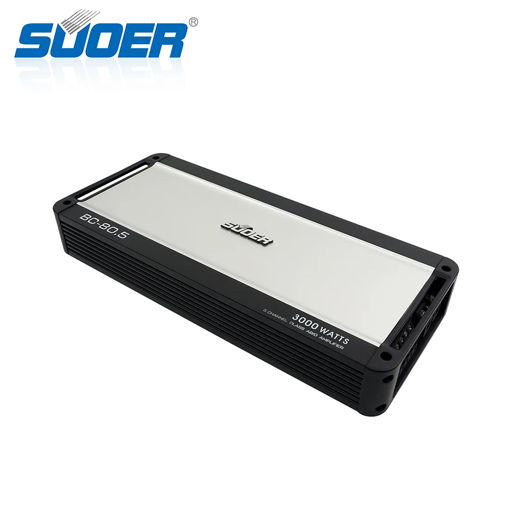 Suoer BC-80.5 New arrival 5 channel 80 watts class D car amplifier mini size amp
