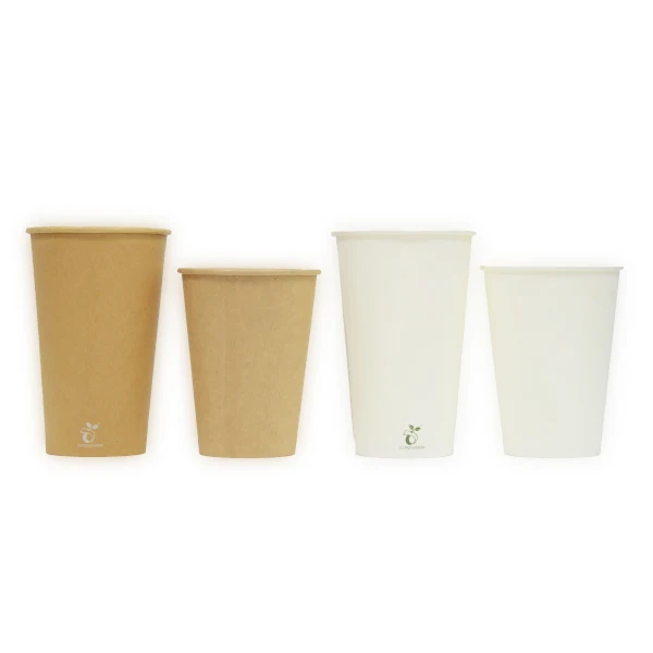 Eco-friendly Custom LOGO Disposable Cup Paper Hot PLA Coffee 8oz Craft Paper Carton Tea Cup Set Single Wall Paper Cup Black