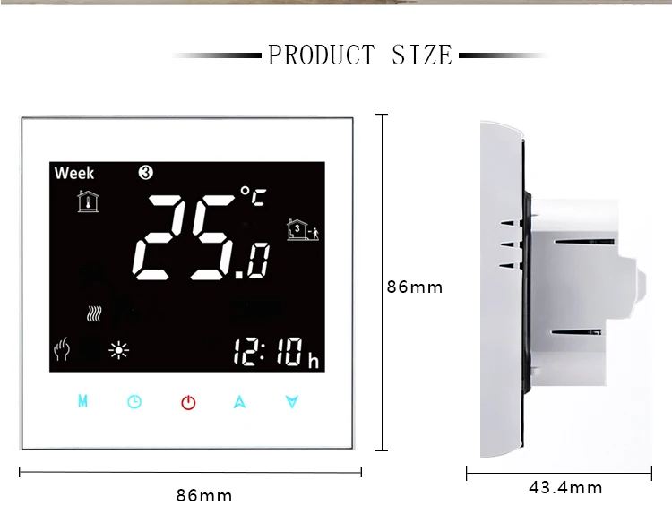 Smart WiFi thermostat for electric heating/hot water/gas boiler digital room temperature regulator