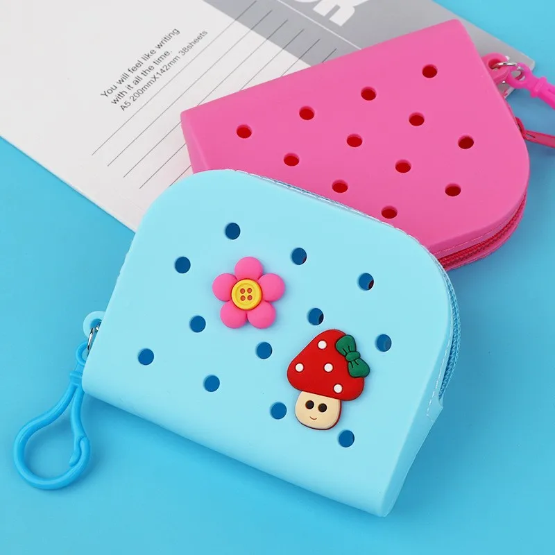Cross-border Diy Silicone Women Creative Cute Pen Bag Receive Bags Storage Bag