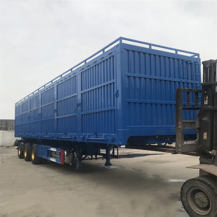 Made In China Stake Semi Trailer Logistics Transportation Flatbed Semi Trailer
