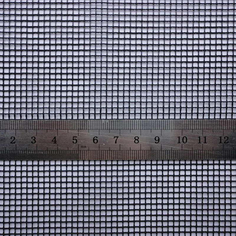 Polyester invisible folded mosquito net window screen mesh fabric