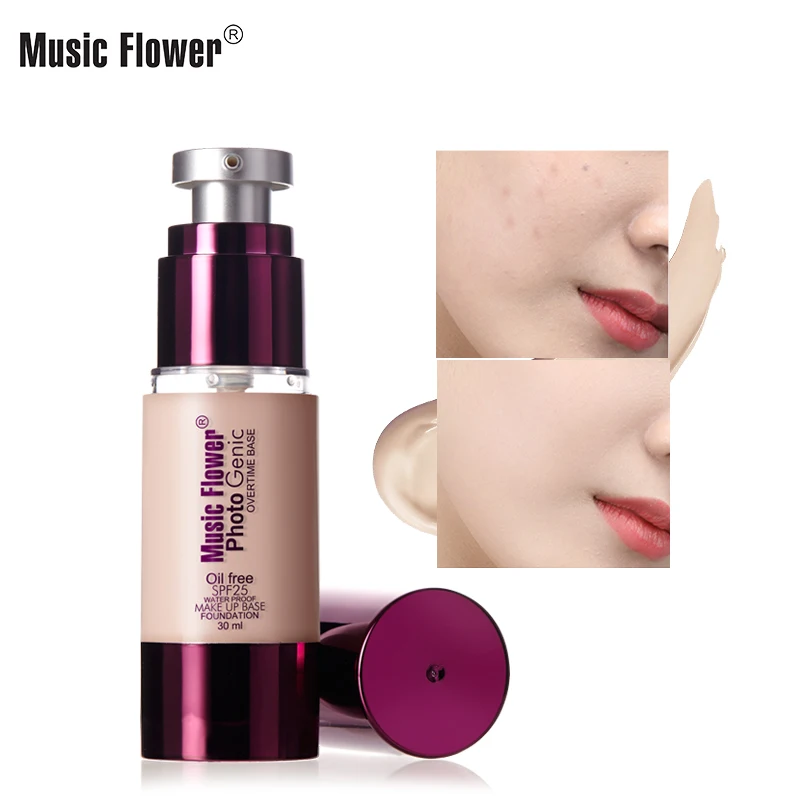Original Music Flower GMPC Makeup Full Coverage Oil-free Waterproof Concealer Private Label Cheek Liquid Matte Foundation