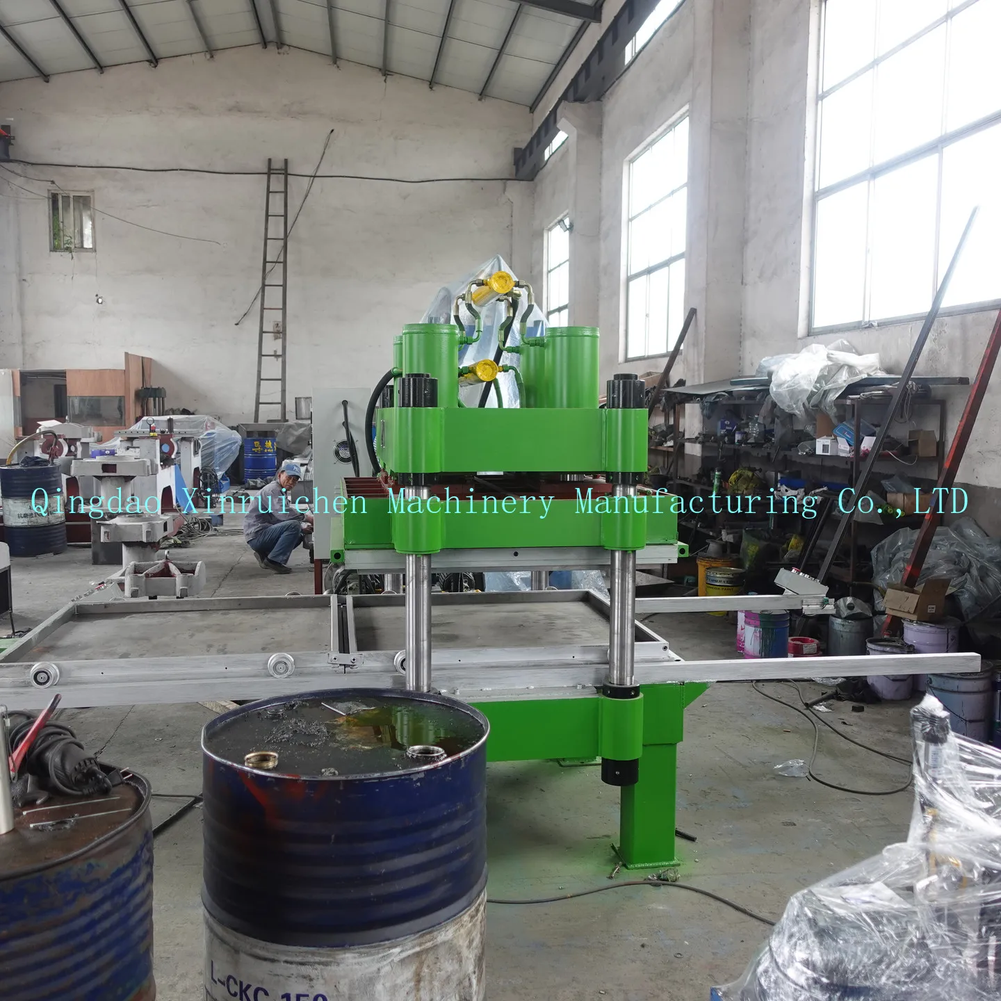 vulcanizing press for gym plates ,rubber-tile-making-machine ,rubber floor tile curing machine