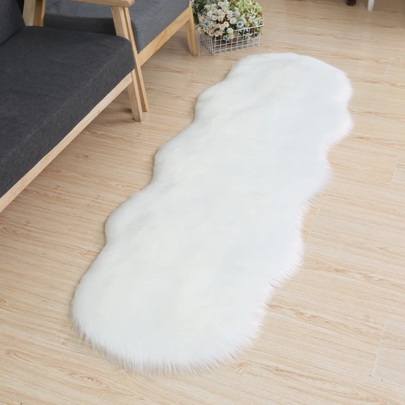 Most popular Luxury fluffy area ultra soft faux fur sheepskin rugs  Floor Home Decoration Faux Fur Carpet